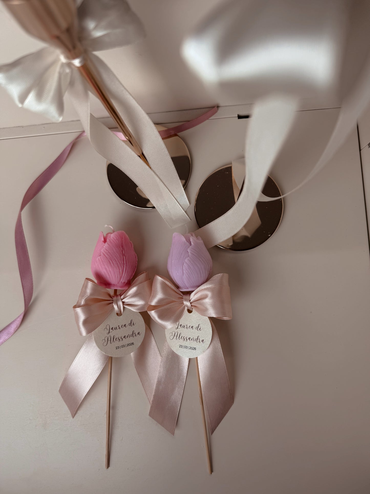 Tulipano con bastoncino semplice