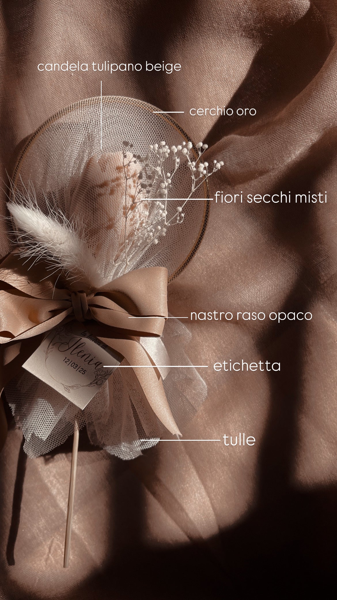Tulipano con cerchio oro