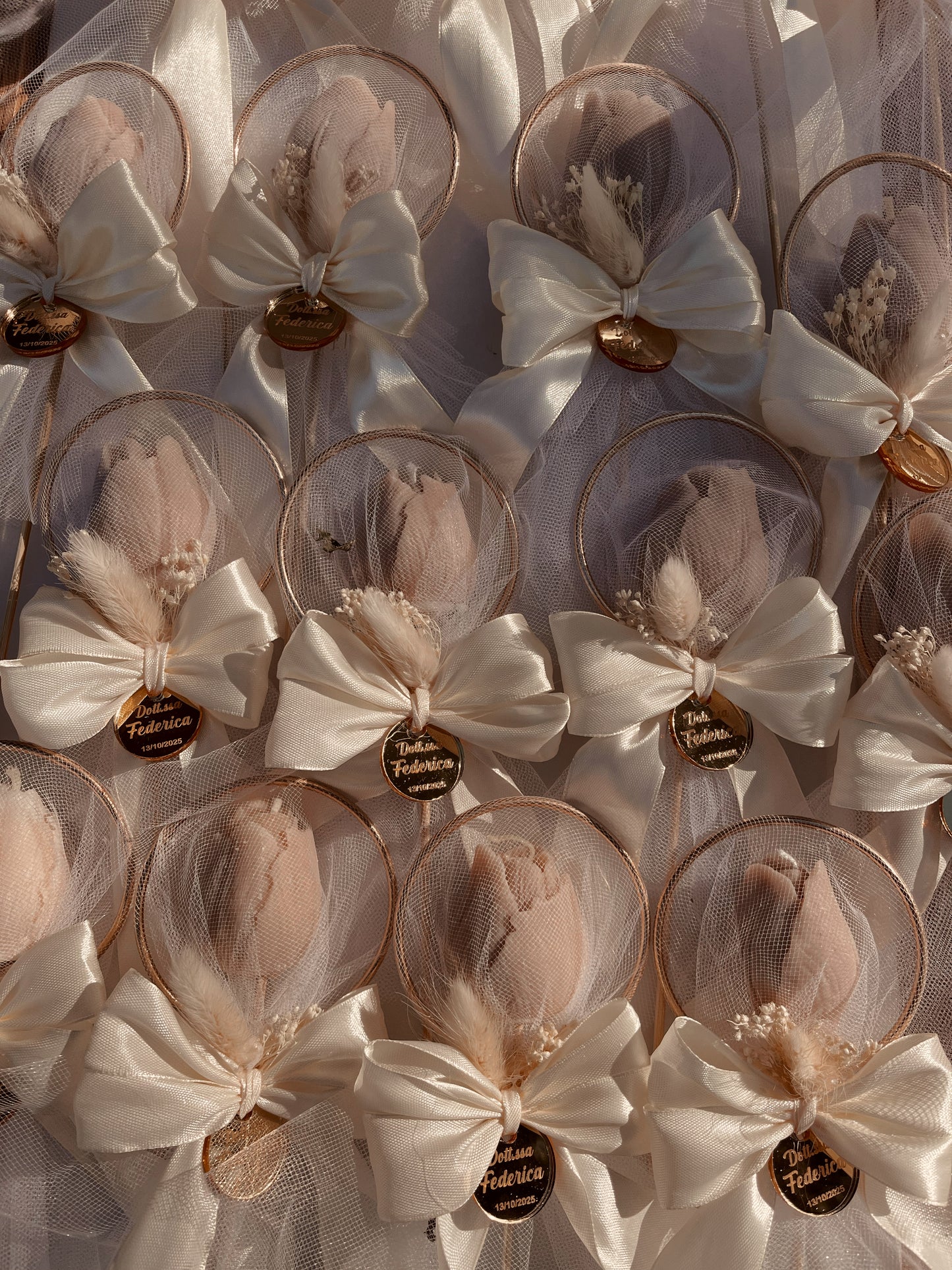 Tulipano - Rosa con cerchio oro