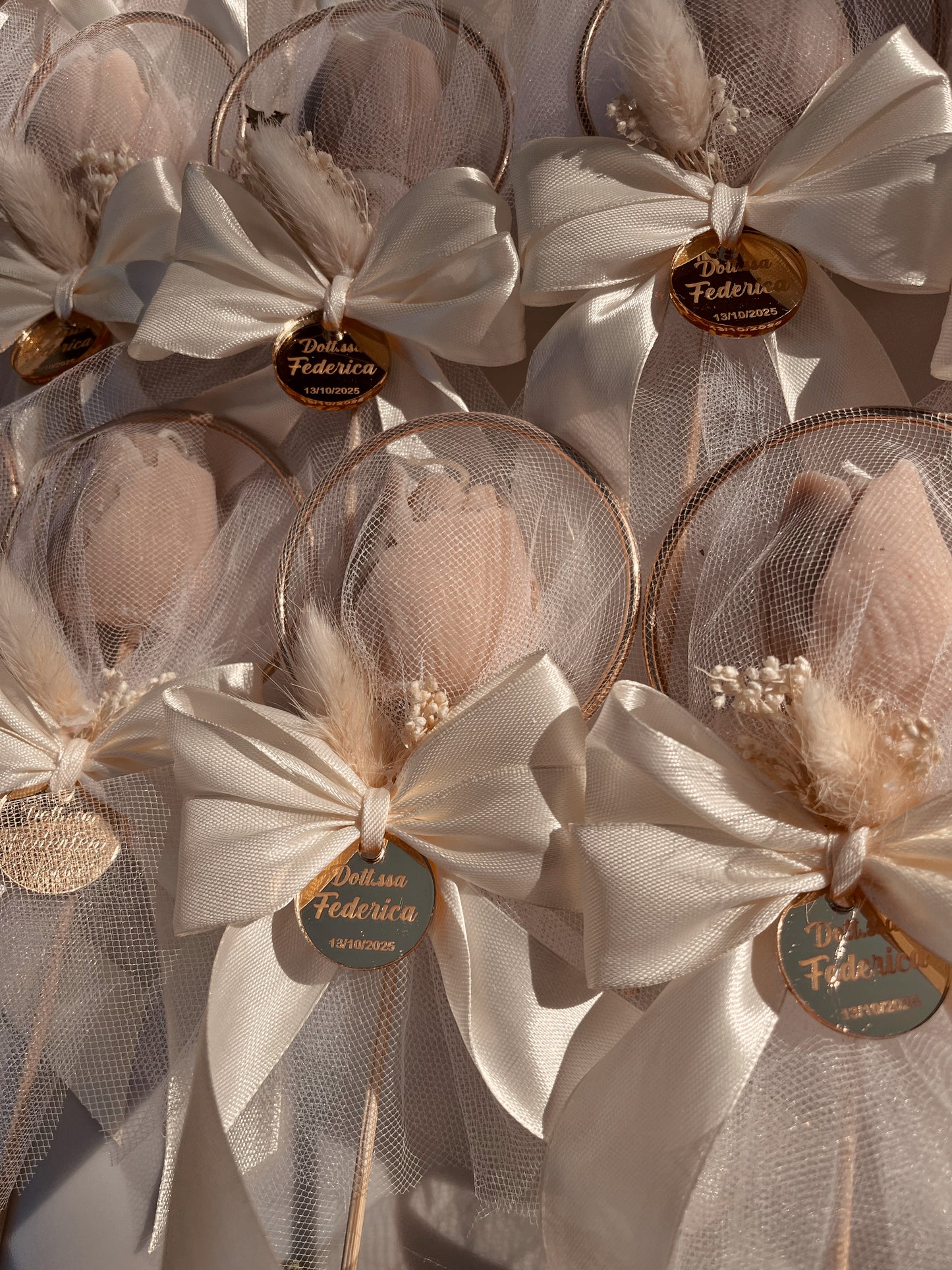 Tulipano - Rosa con cerchio oro