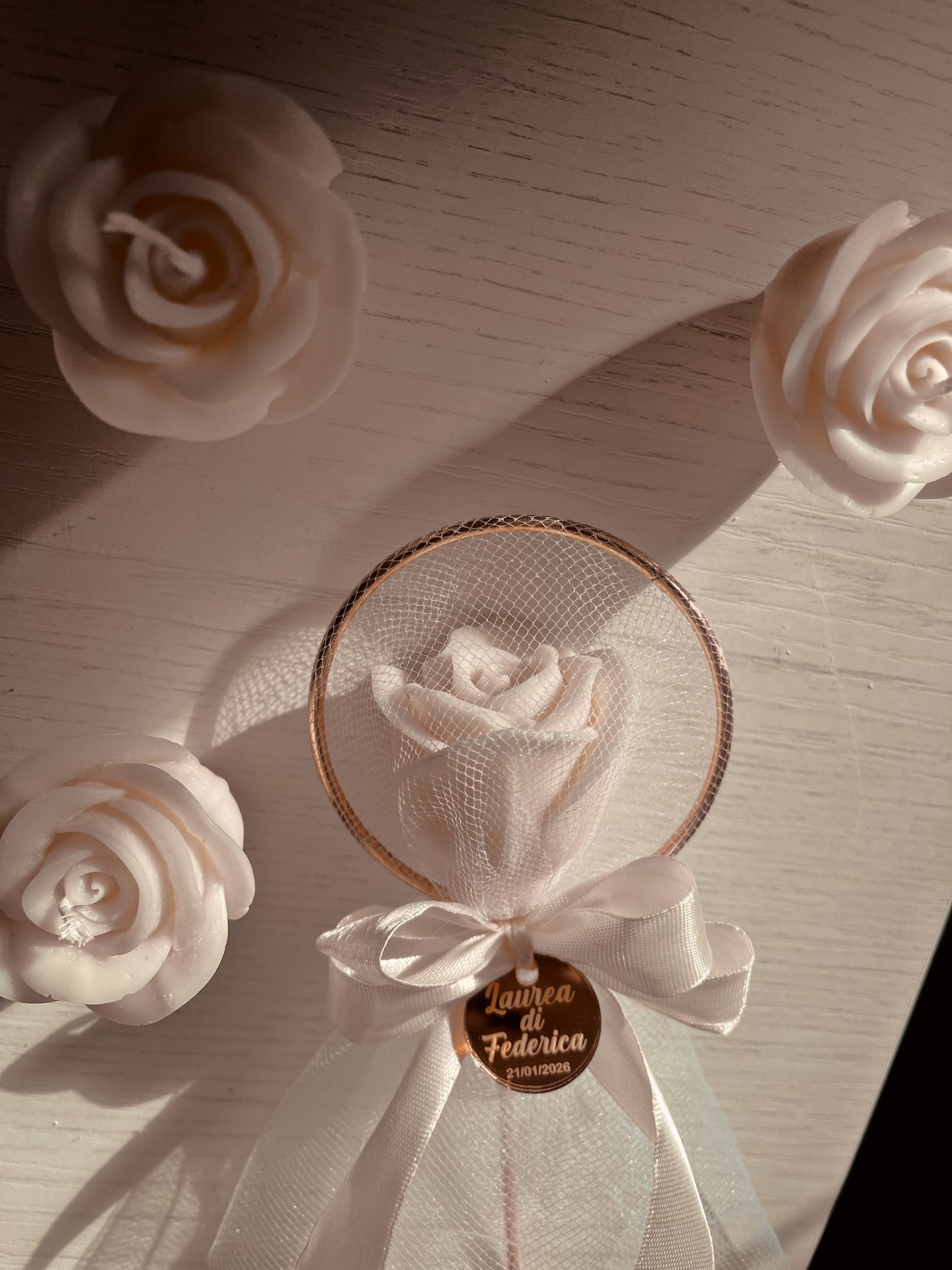 Tulipano - Rosa con cerchio oro