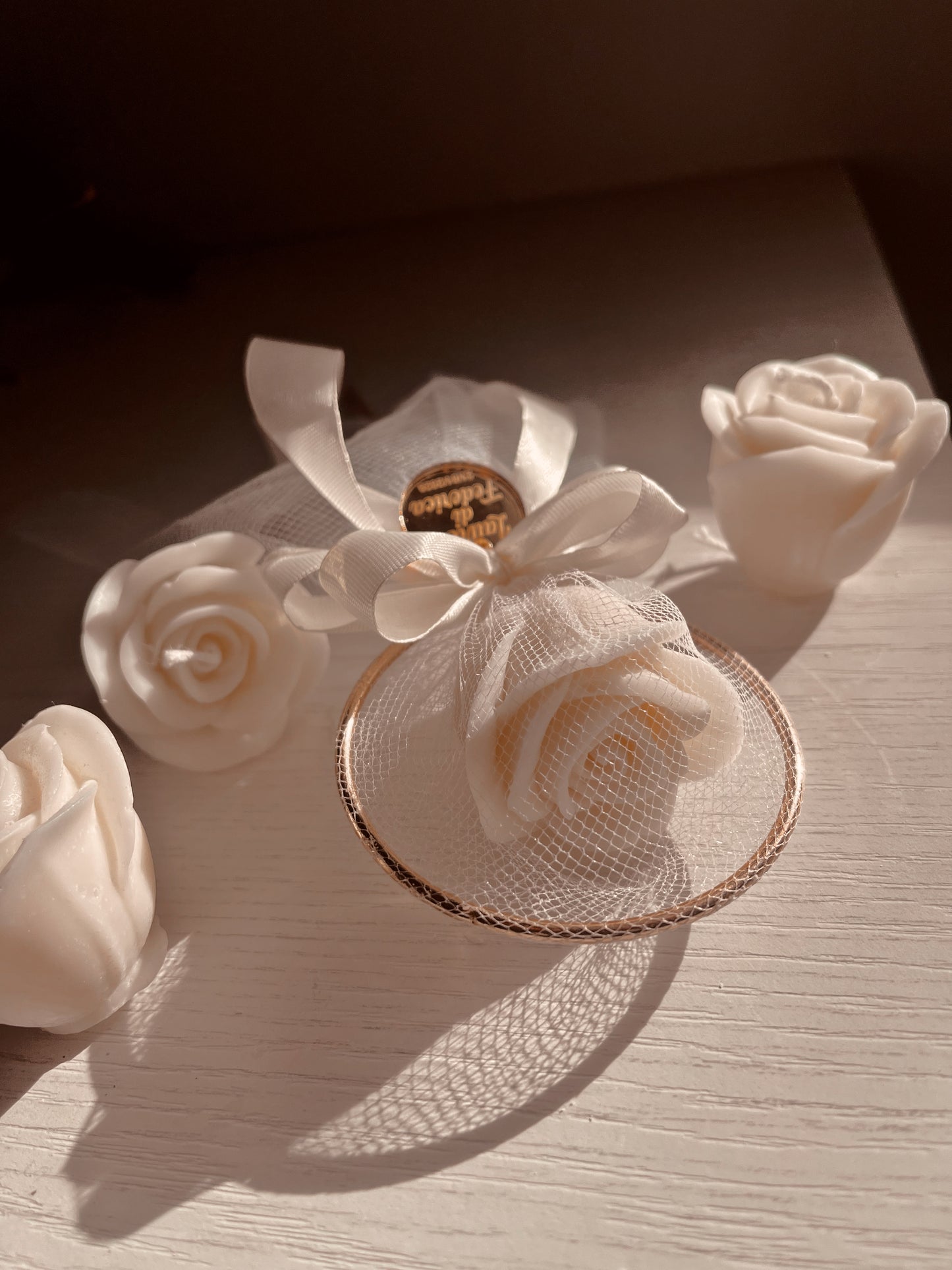 Tulipano - Rosa con cerchio oro