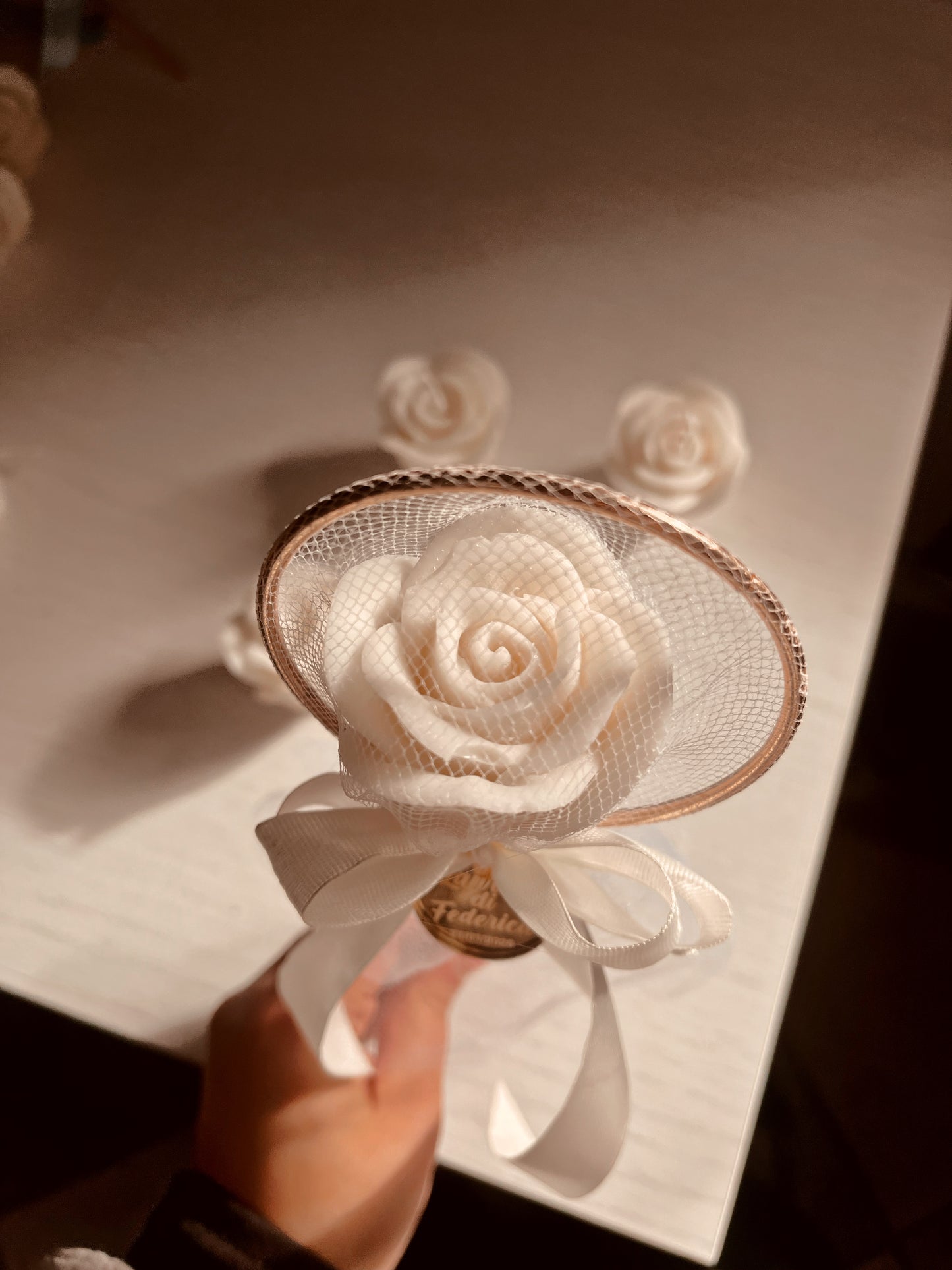 Tulipano - Rosa con cerchio oro