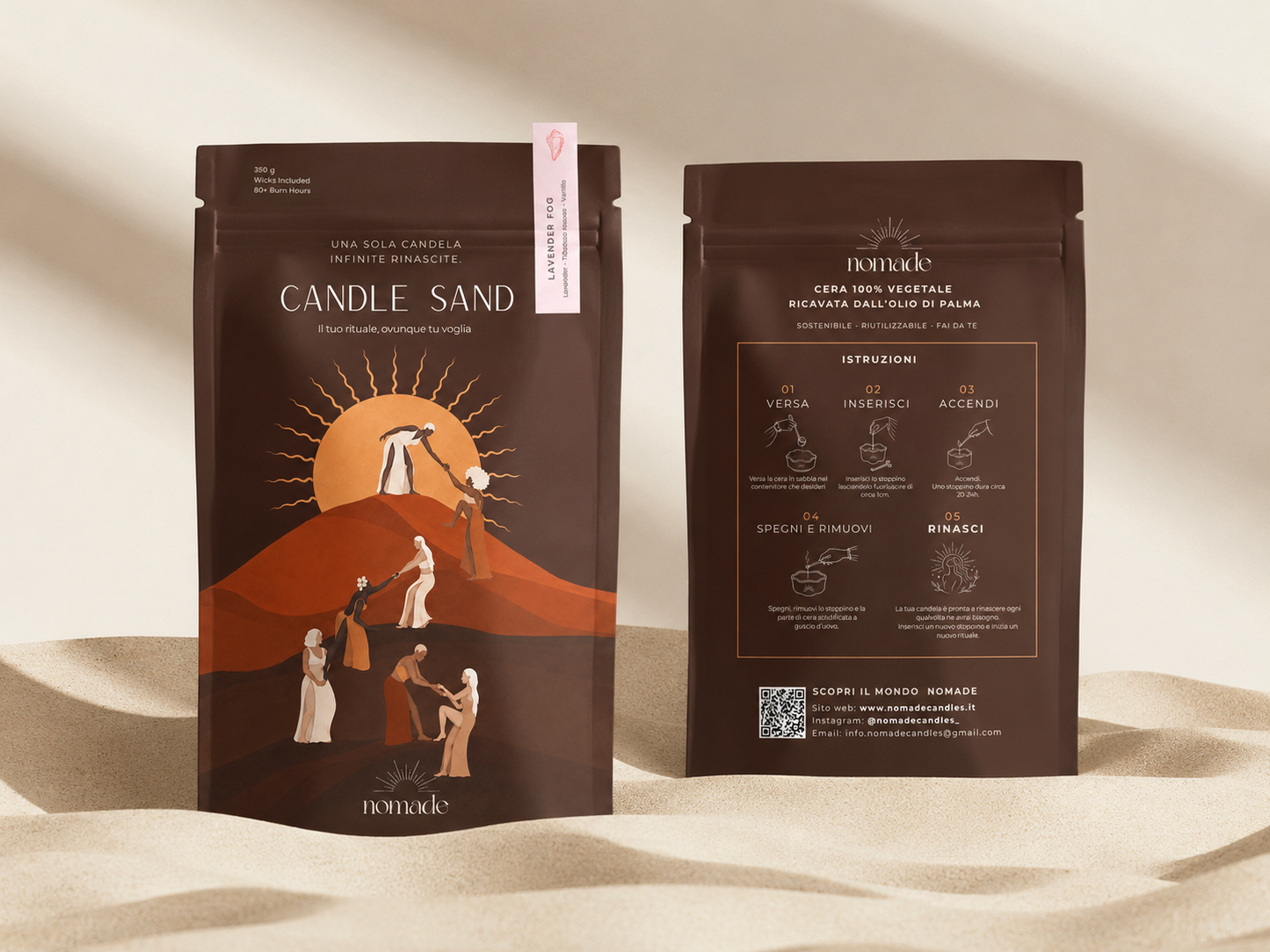 Candela in Sabbia